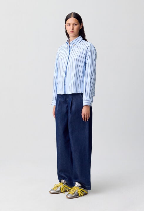 Oversized Striped Shirt