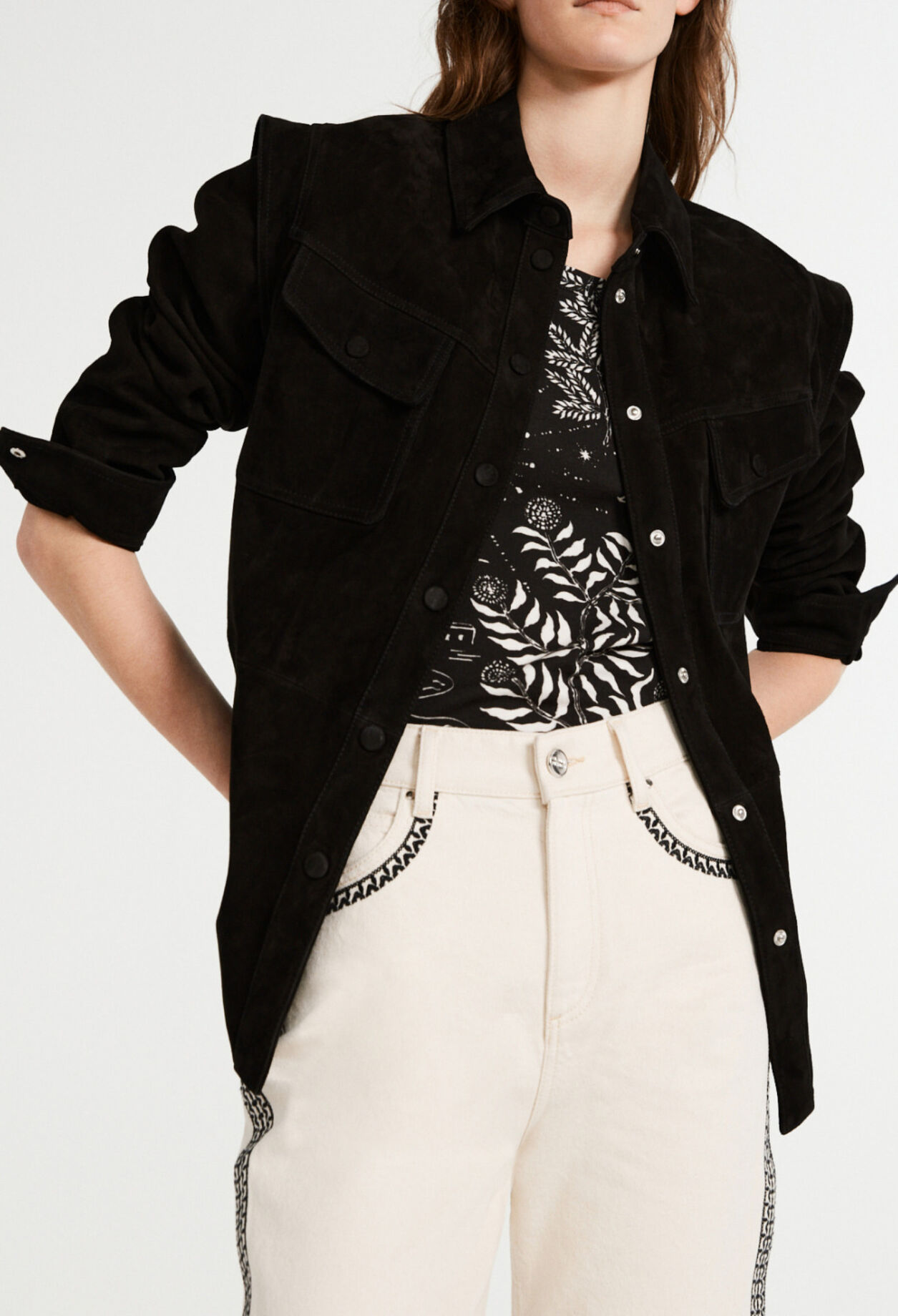Blouson en suède