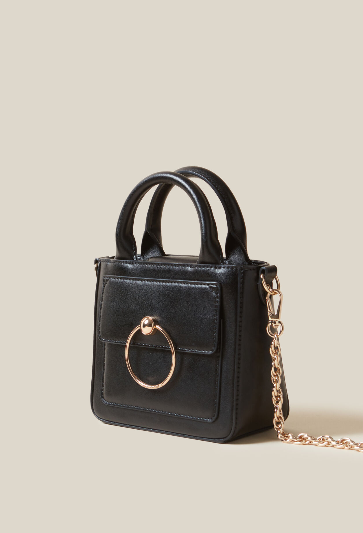 Mini Anouck smooth leather bag