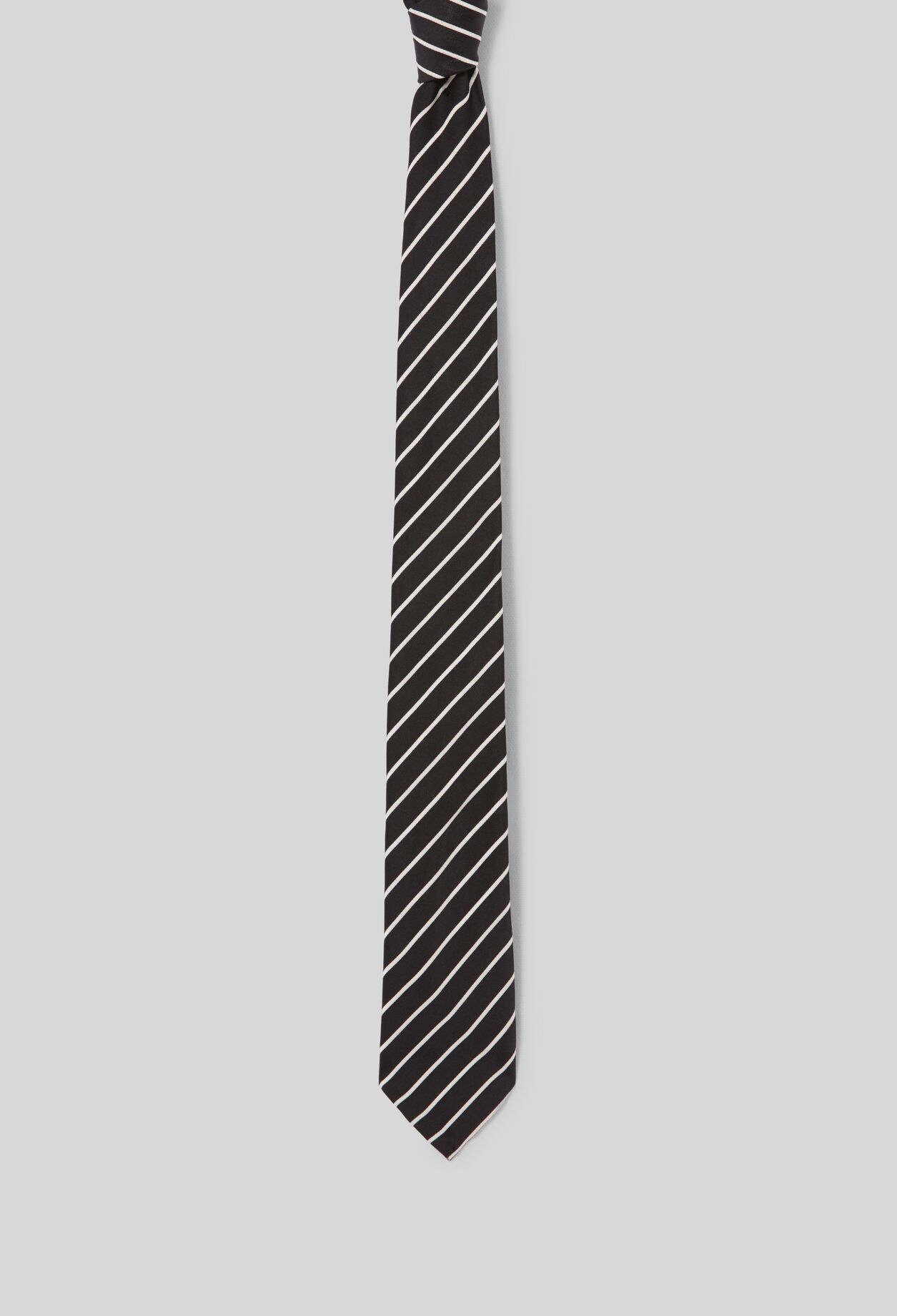 Slim striped tie