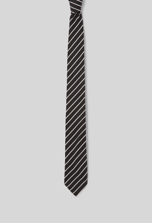Slim striped tie