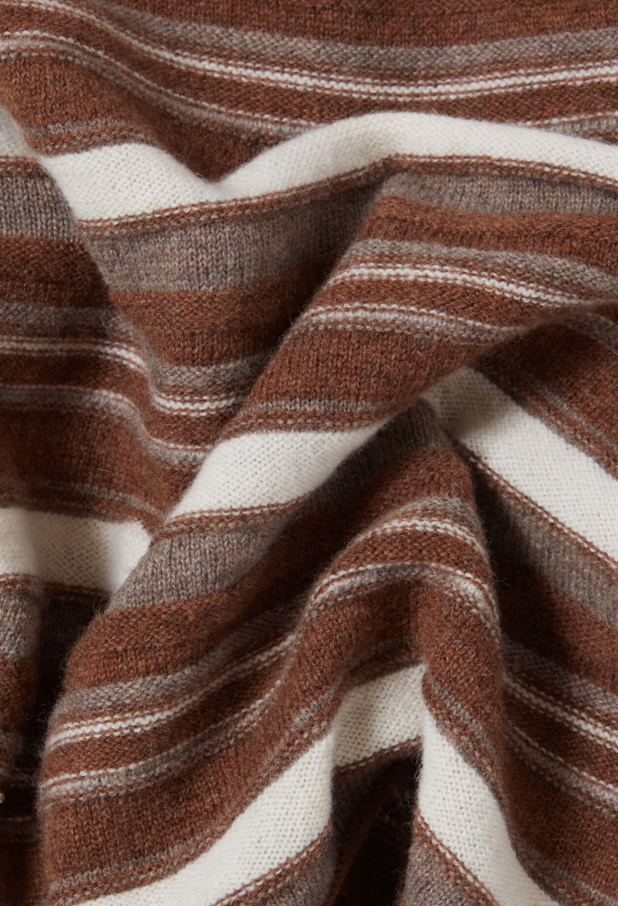 Striped flared sleeve jumper
