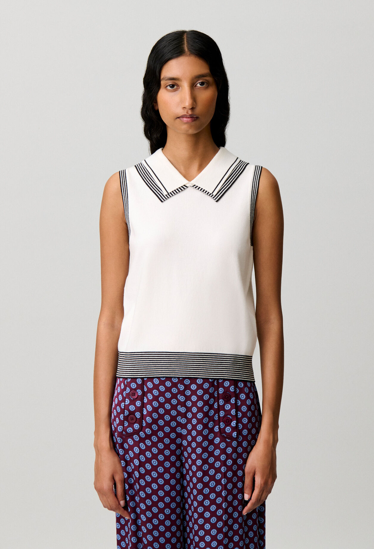 Gestreiftes Stricktop
