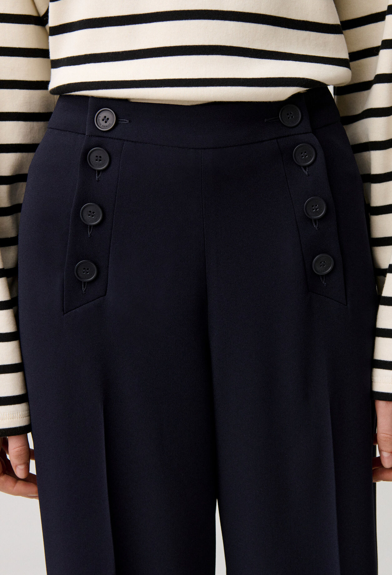 Pantalon &agrave; pont