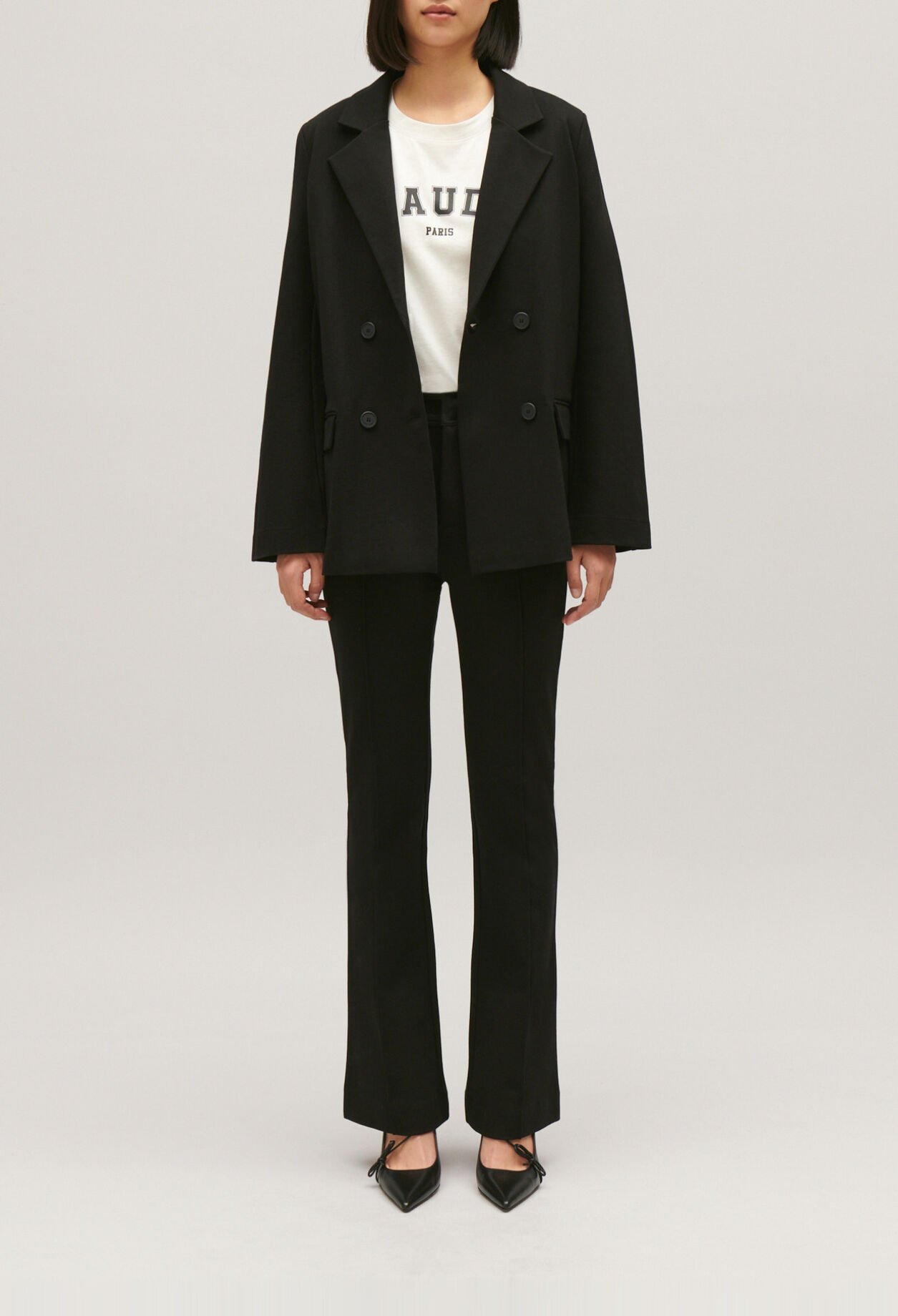 Schwarzer Oversize-Blazer