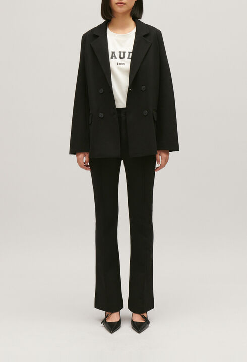 Schwarzer Oversize-Blazer