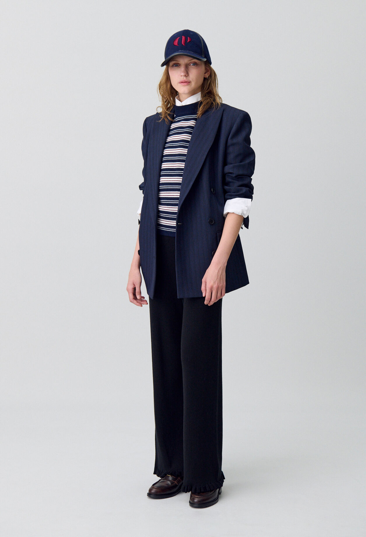 Pantalon flare maille