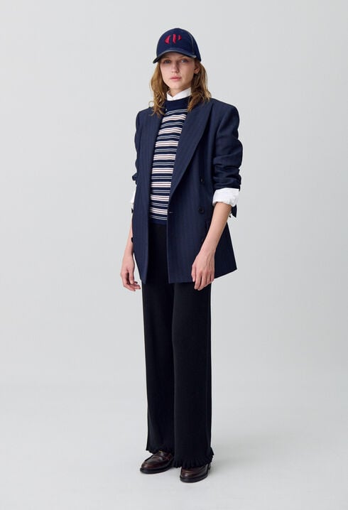 Pantalon flare maille