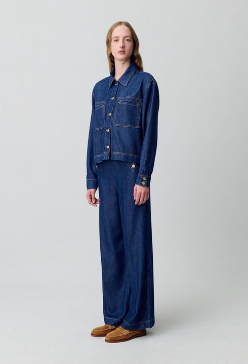 Oversized Denim Shirt