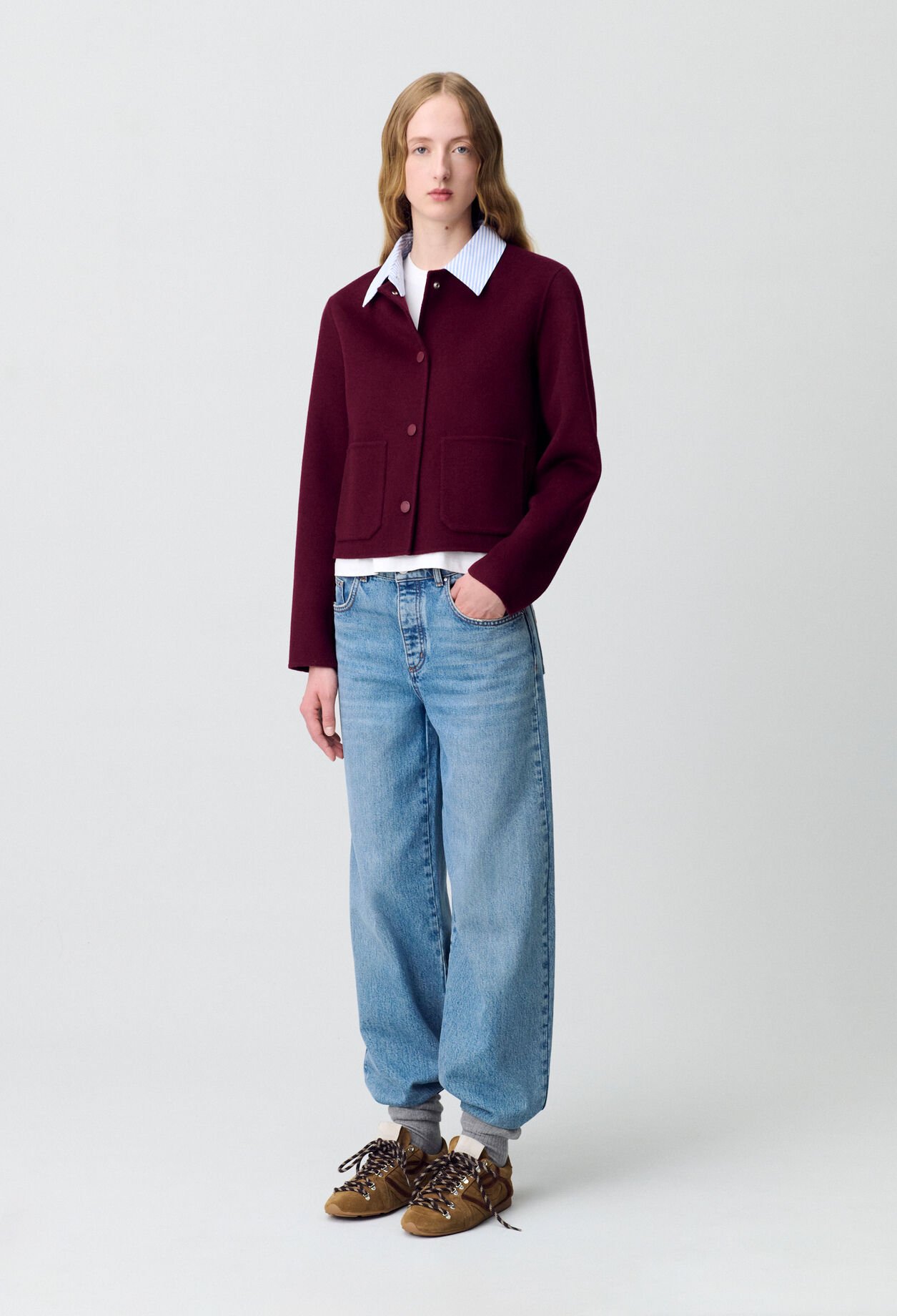Kurze Wolljacke