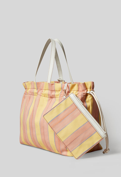 Grand sac cabas rayé