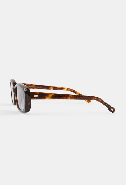 Rechteckige Sonnenbrille