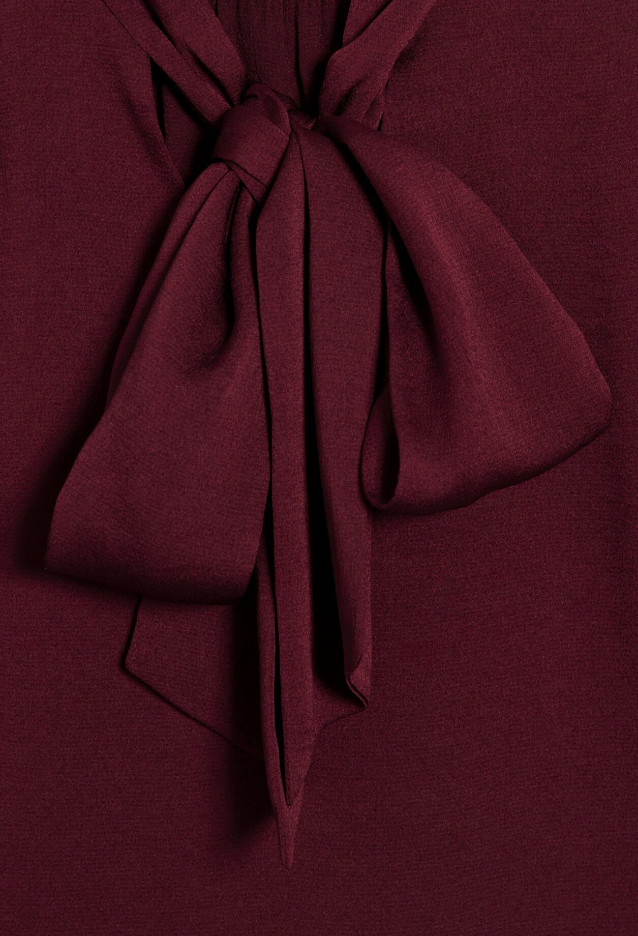 Blouse lavallière bordeaux