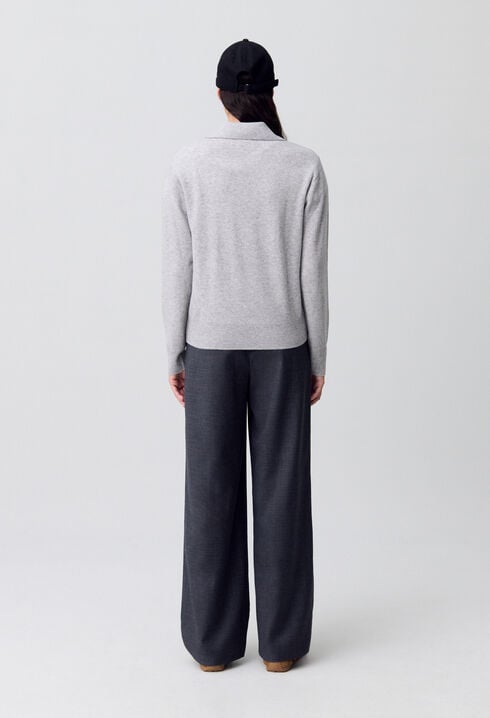 Pull polo laine