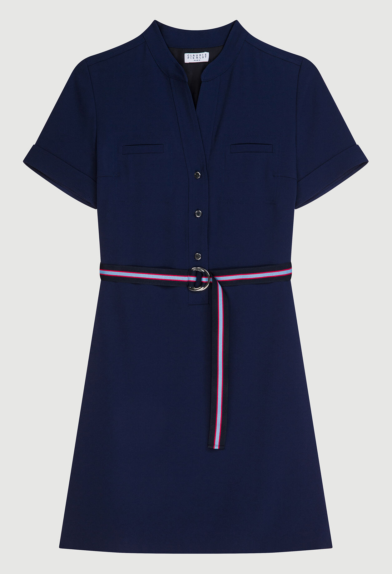 Kurzes Kleid mit Gürtel
