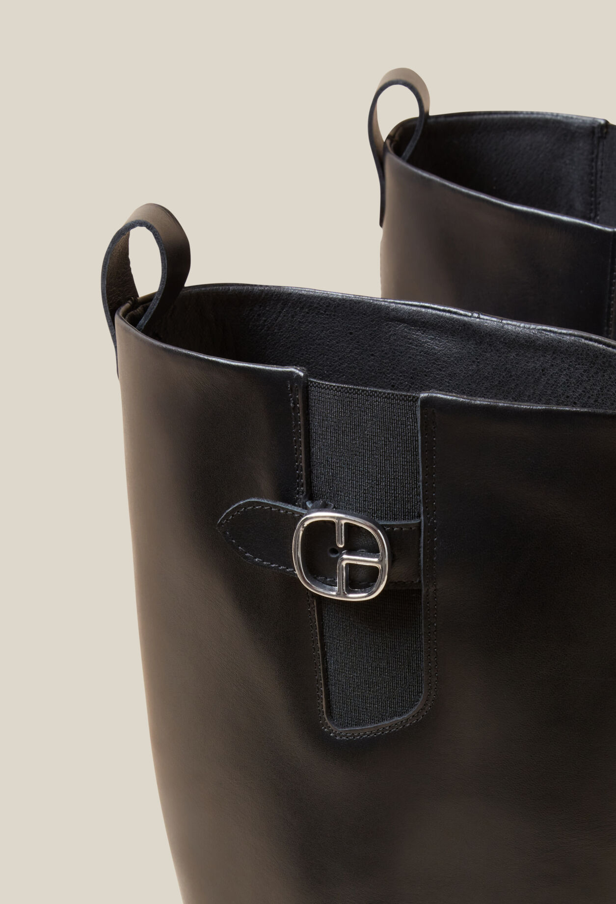 Smooth Leather High Boots