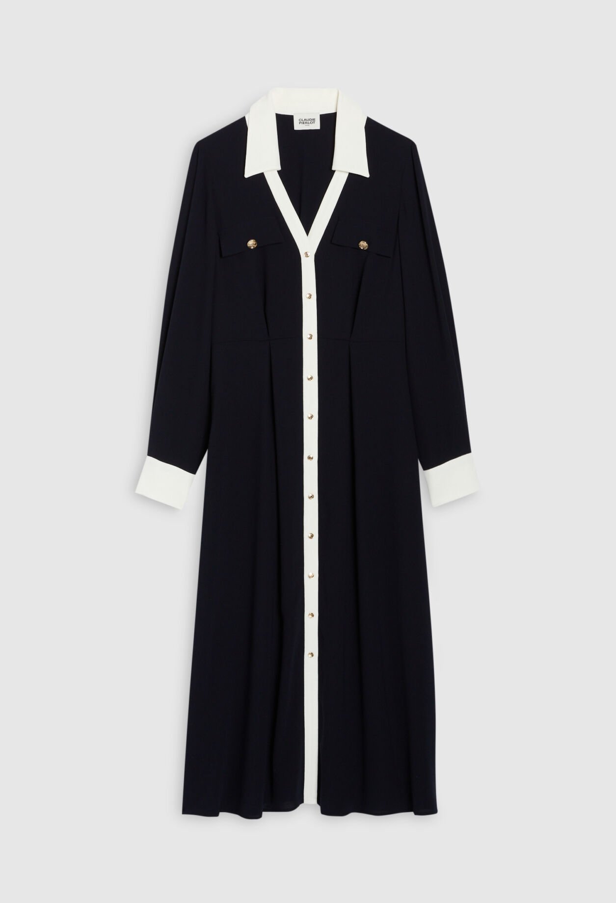 Robe midi marine