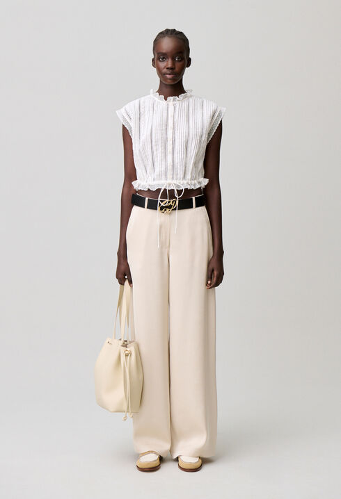 Chemise courte sans manches