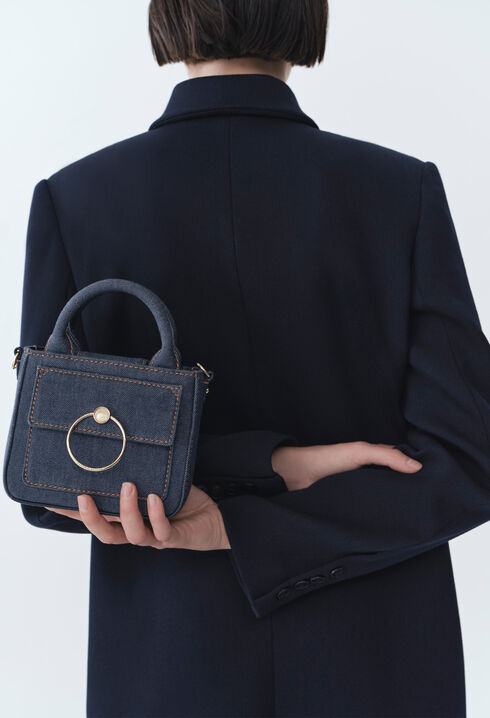 Mini-Tasche Anouck Kette Denim