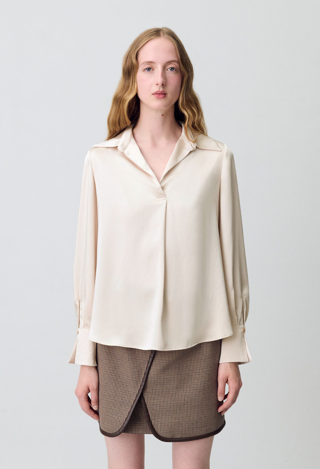 Blouse fluide plissée