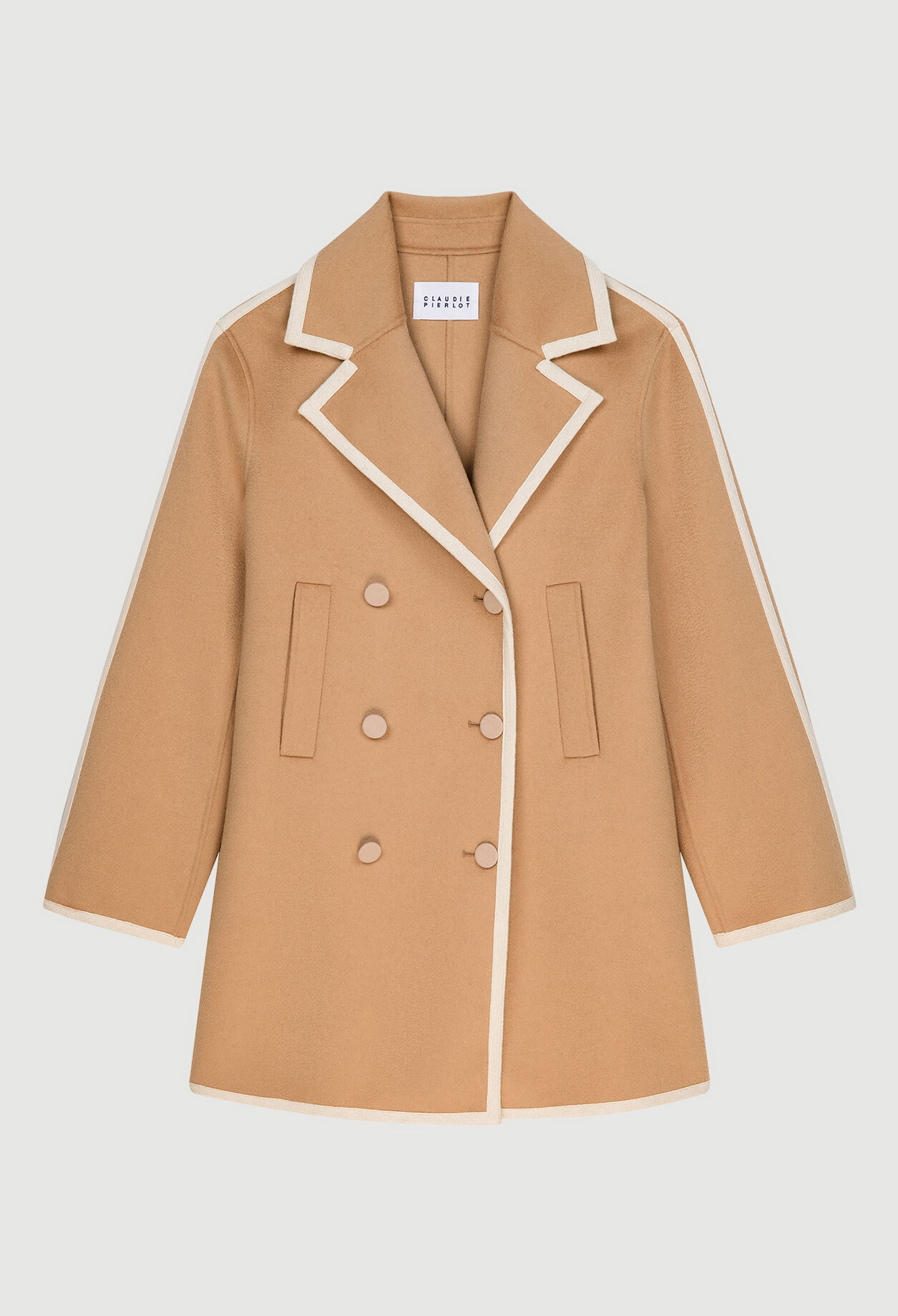 Cross-fastening sailor jacket
