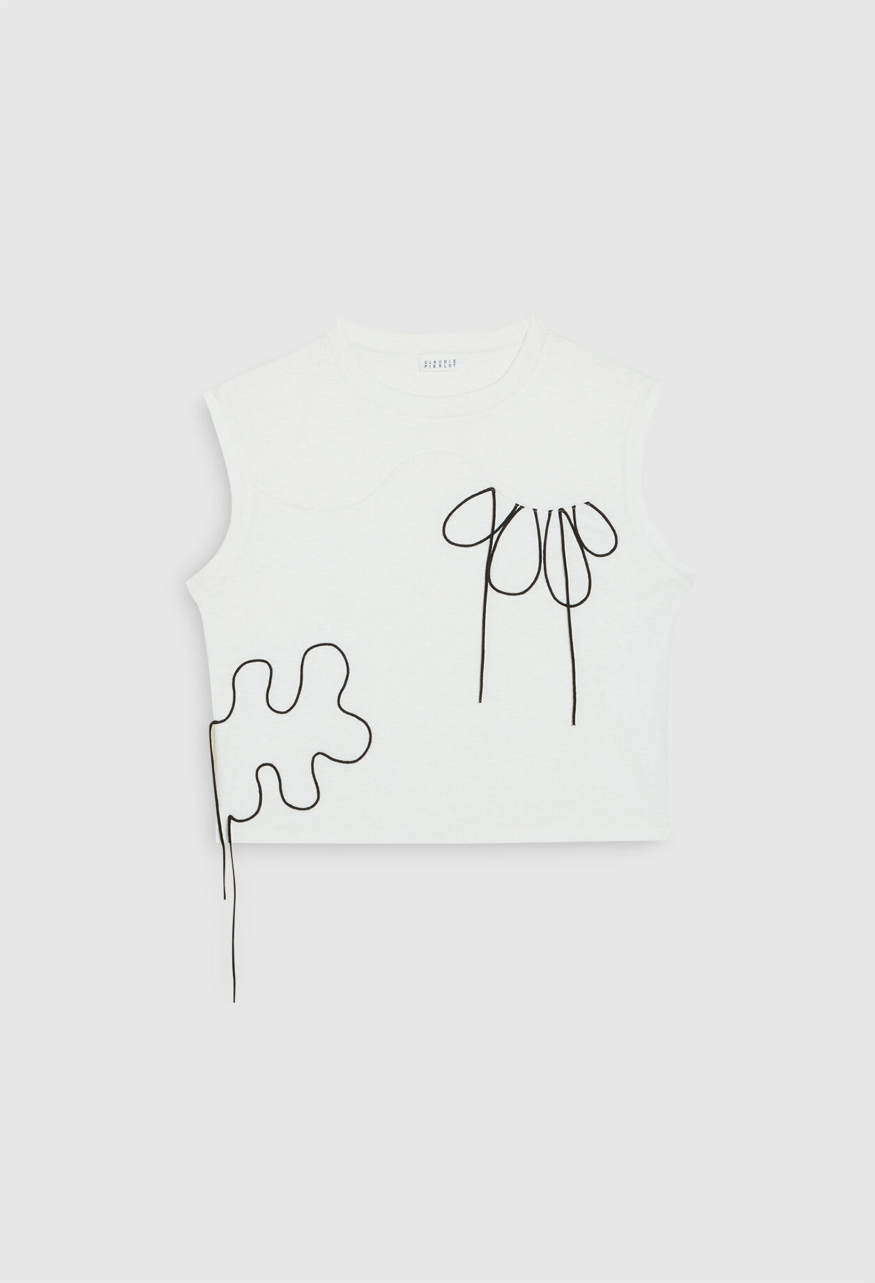 Embroidered  T-shirt.