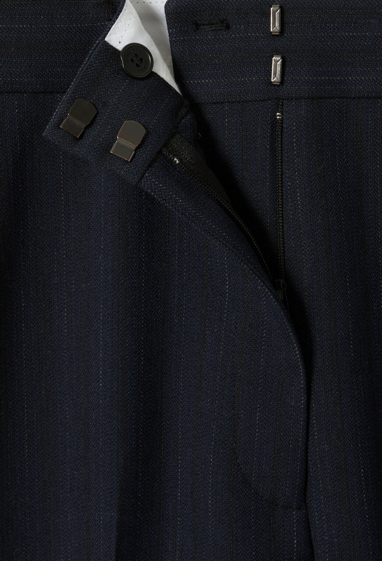 Straight-leg tailored trousers