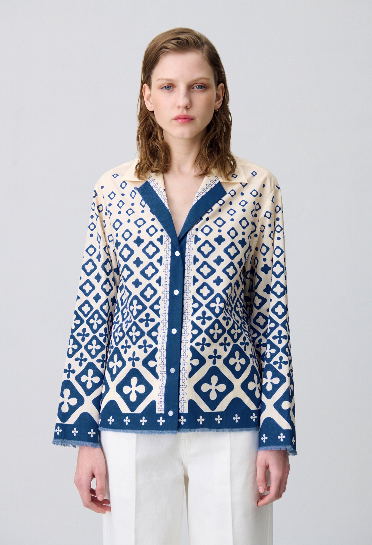Printed Fluid Shirt