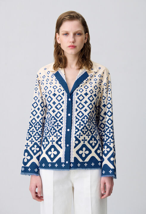 Printed Fluid Shirt