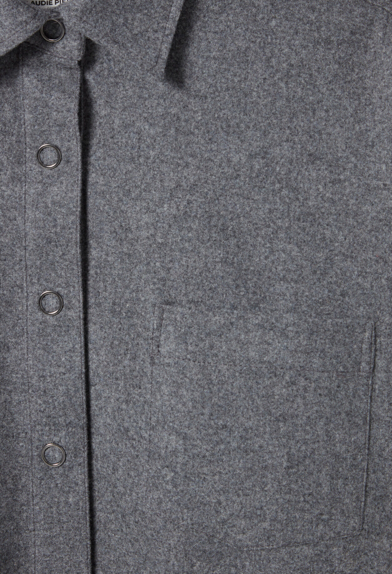 Oversize-Hemdjacke in Grau