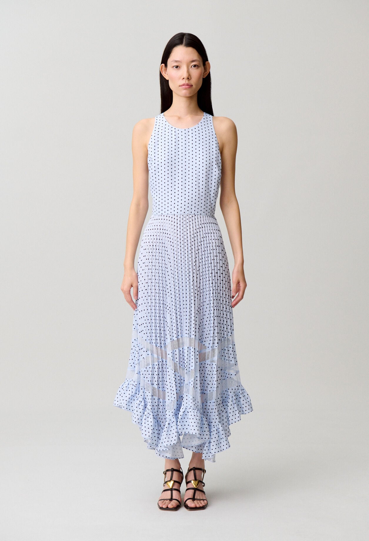 Midikleid mit Punkten