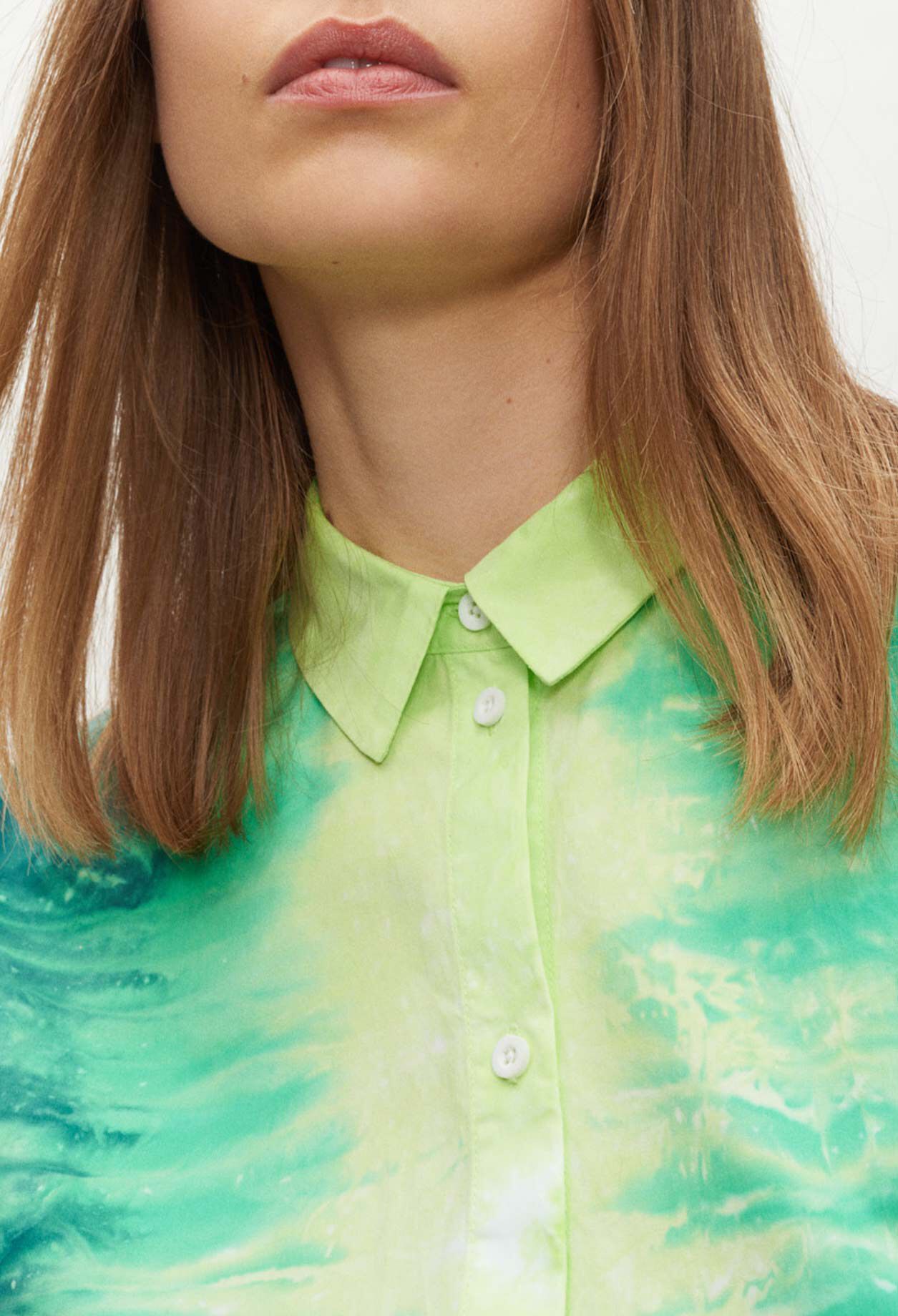 Hemd mit Print tie & dye