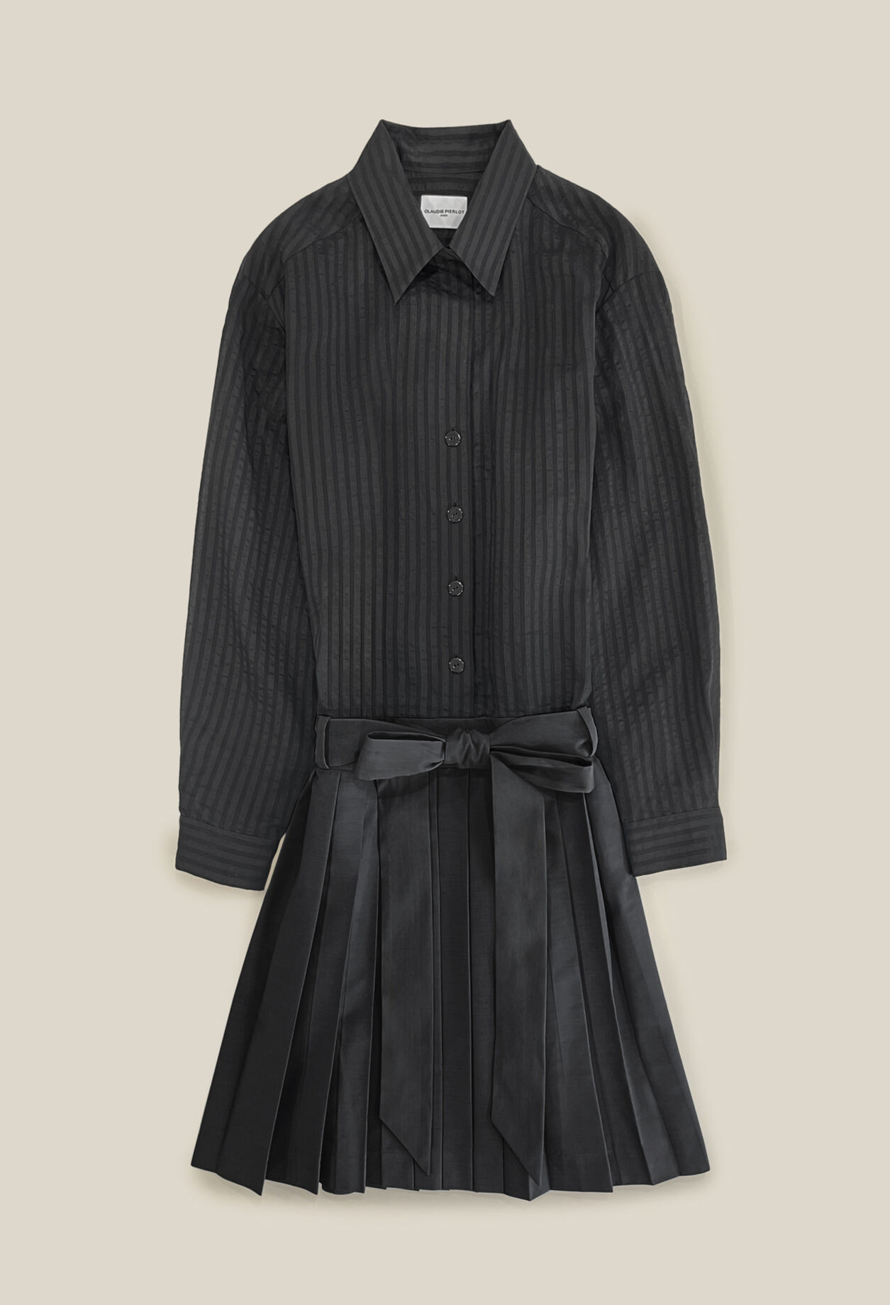 Gestreiftes Zweiteiler-Kleid