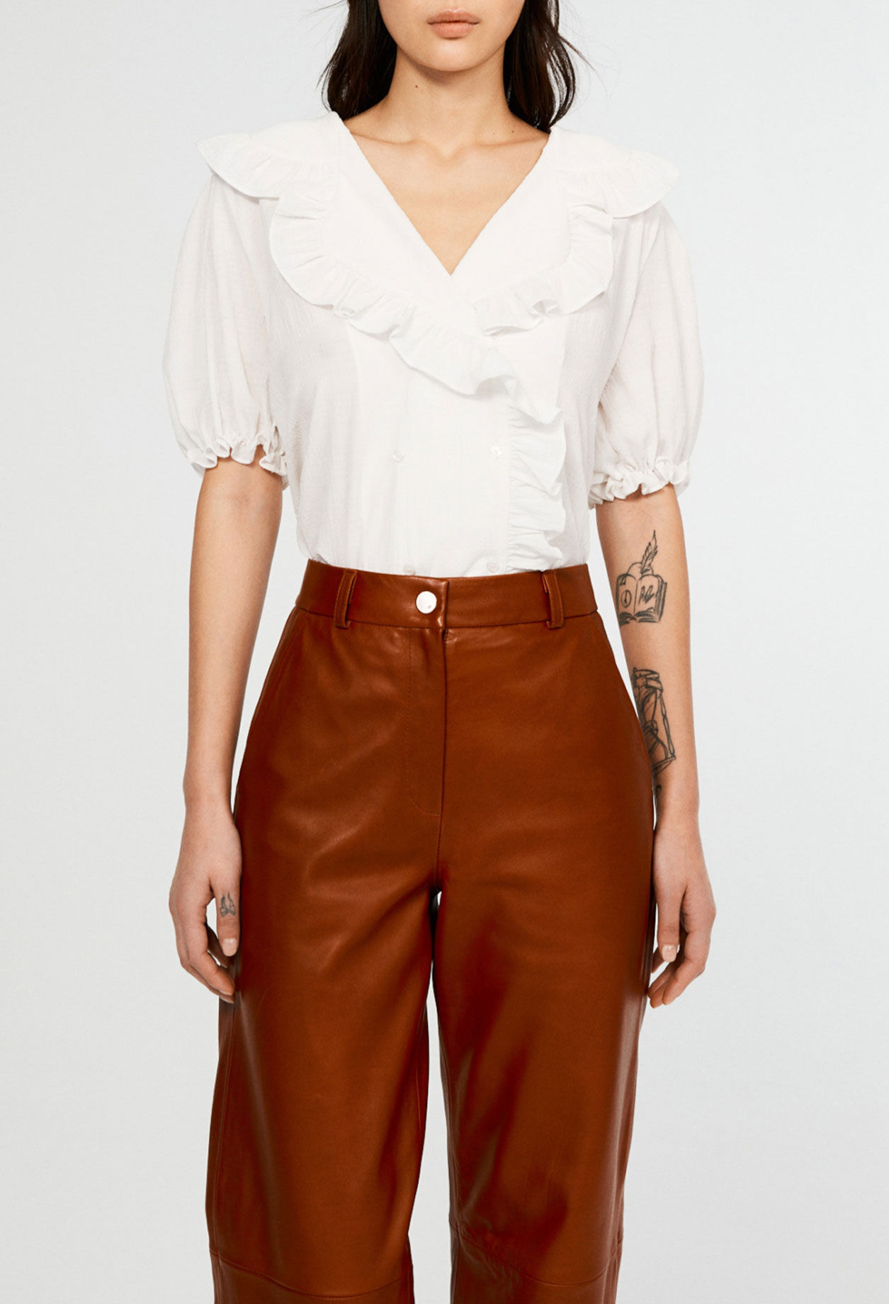 Blouse avec col à revers