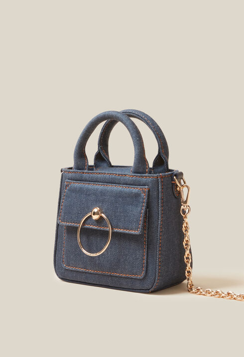 Mini-Tasche Anouck Kette Denim