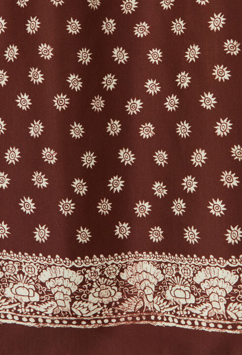 Flowy printed skirt