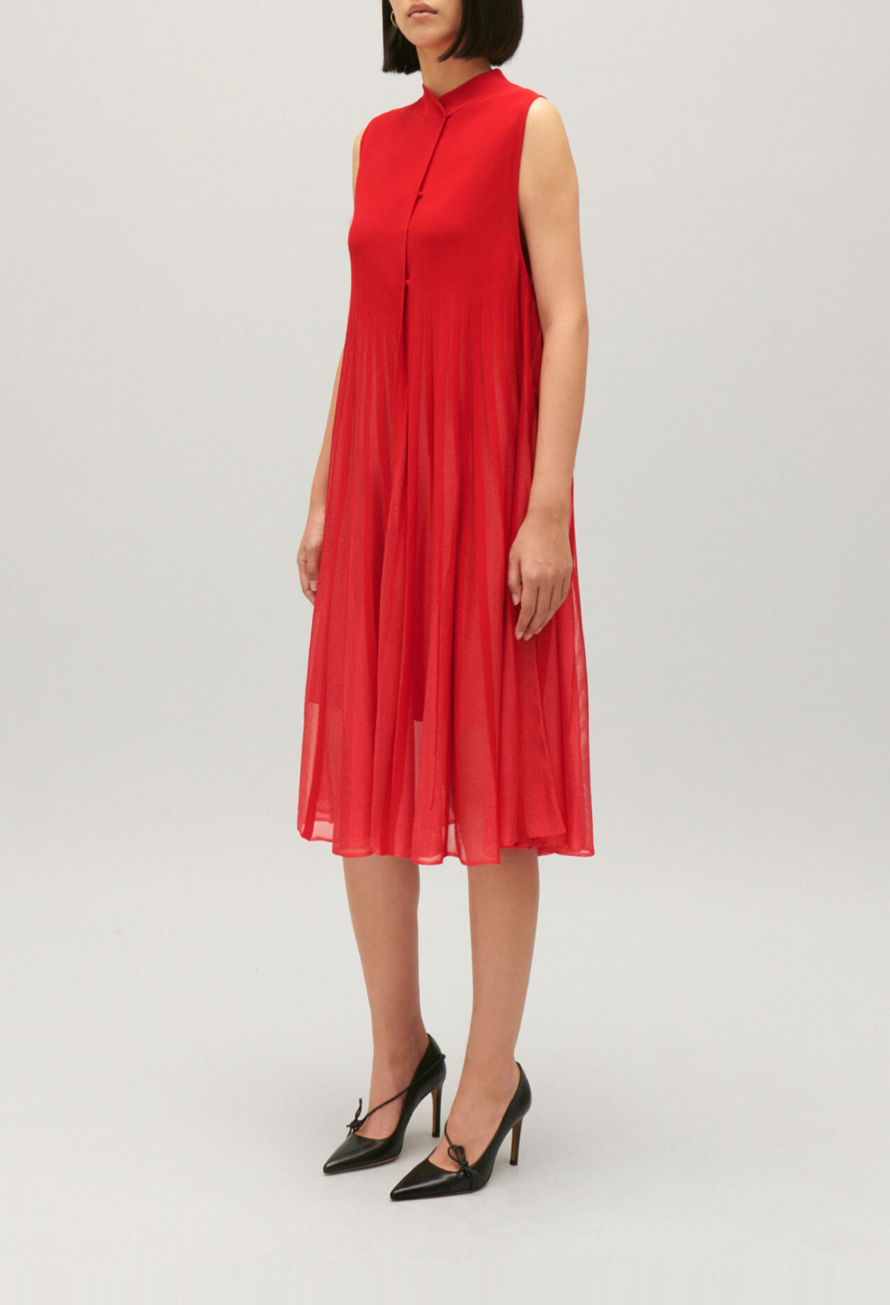 Langes Strickkleid