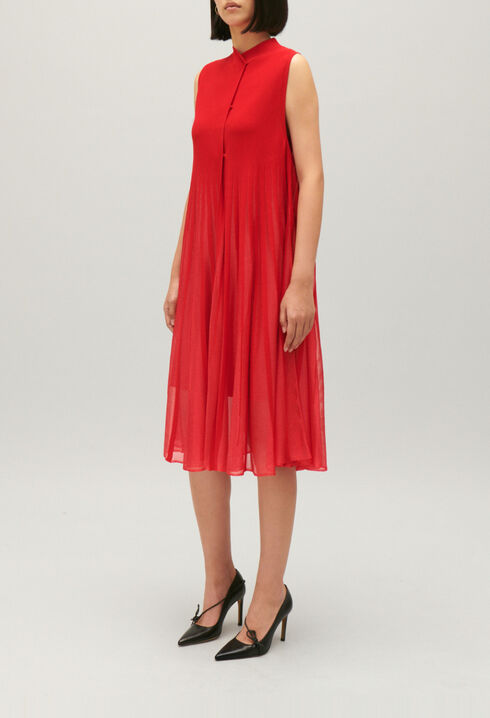 Langes Strickkleid