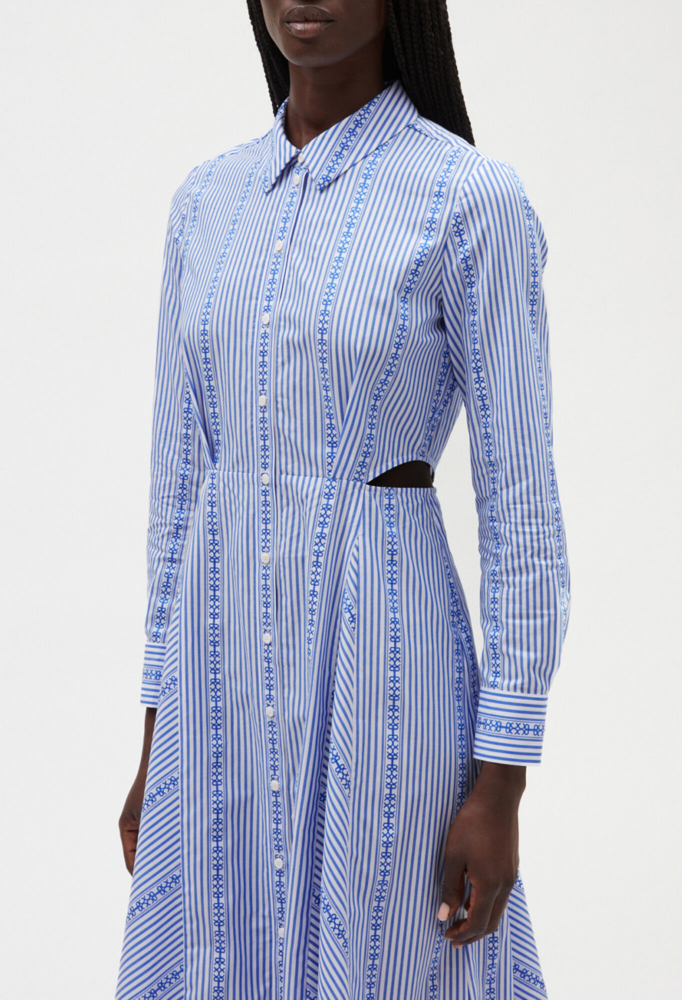 Robe chemise bleu ciel 2025
