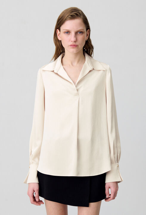 Blouse fluide plissée