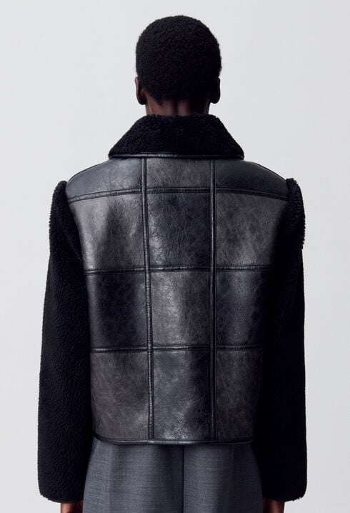 Mixed-material jacket