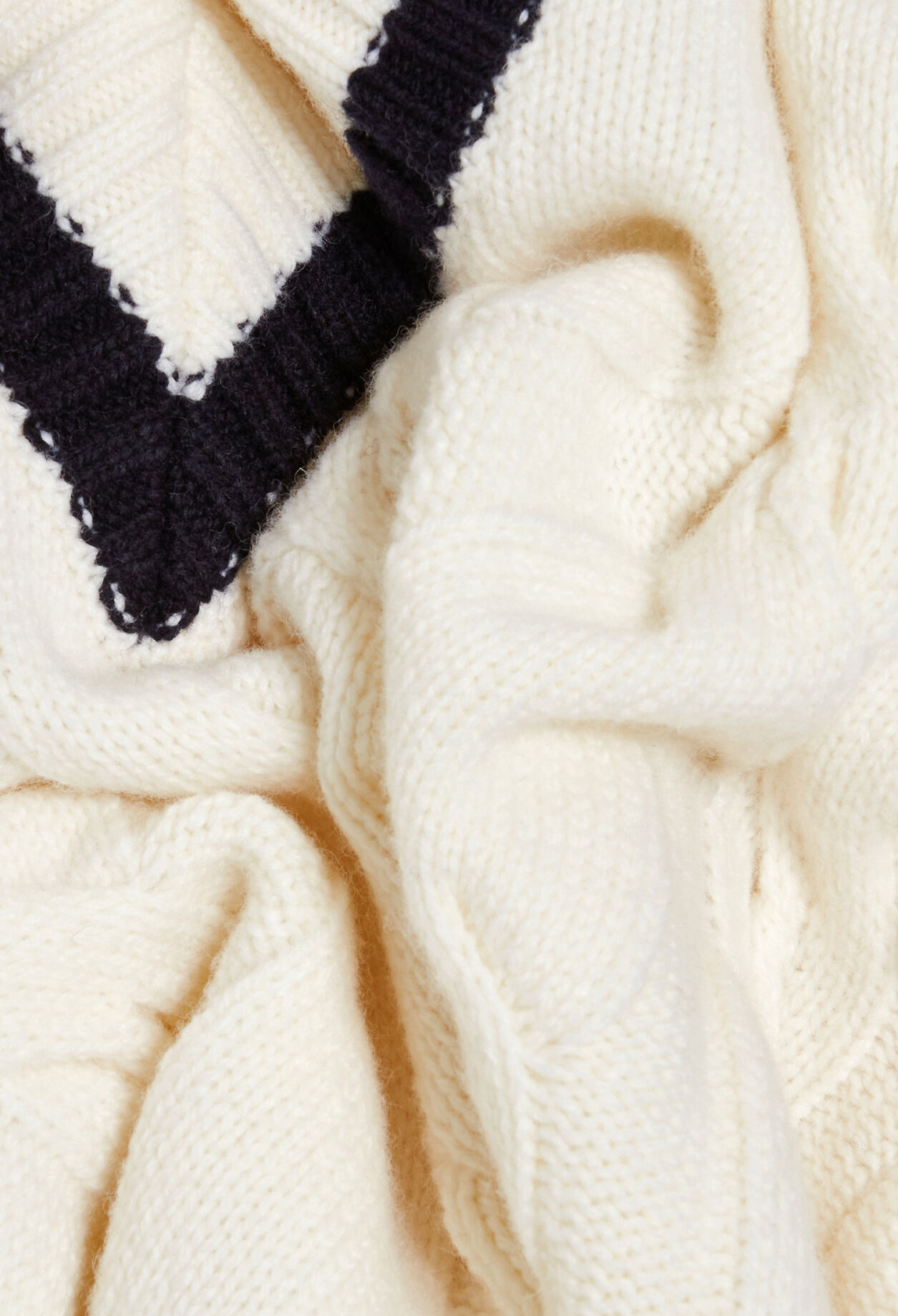 Beige cable knit jumper