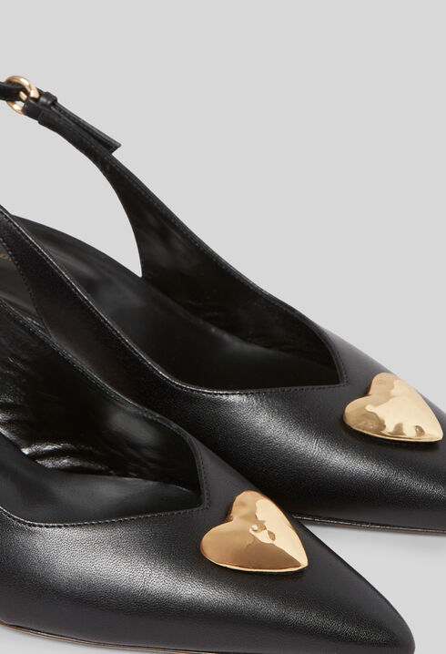 Golden Heart Court Shoes
