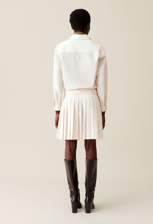 Robe chemise ceinturée boutonnée