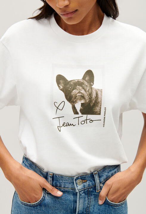 T-Shirt mit Jean Toto Printmotiv