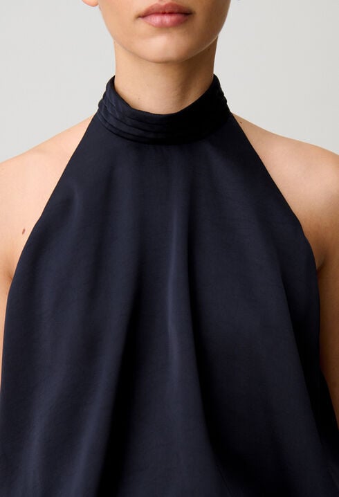 R&uuml;ckenfreies Satin-Top
