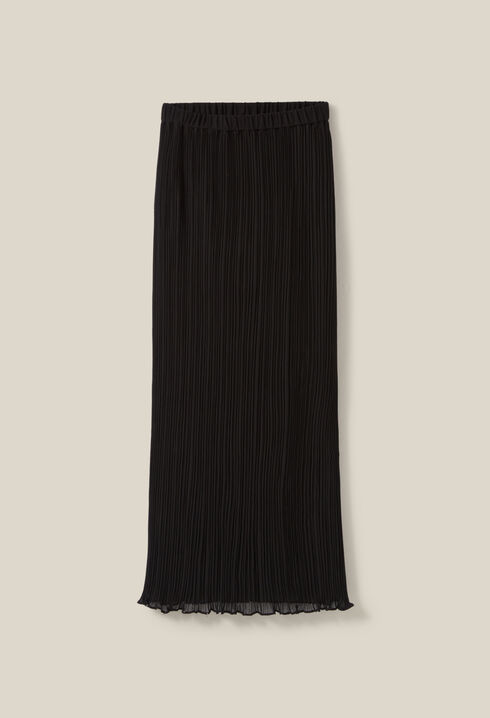 Pleated 7/8 skirt, lined