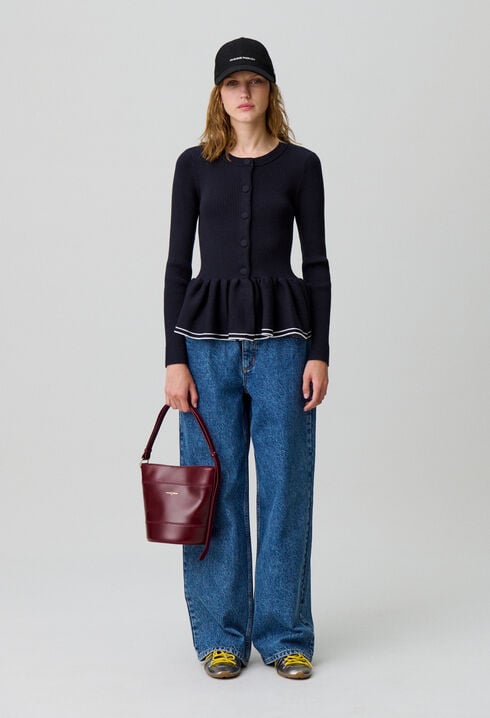 Cardigan maille cintré