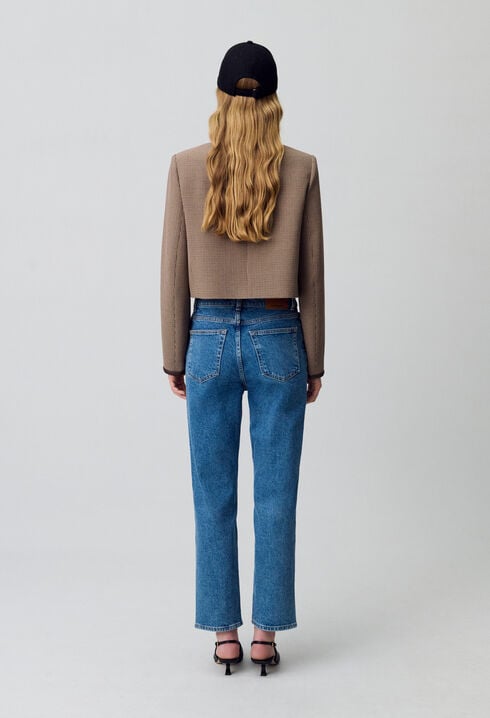 Jeans Toto slim 7/8 blau verwaschen