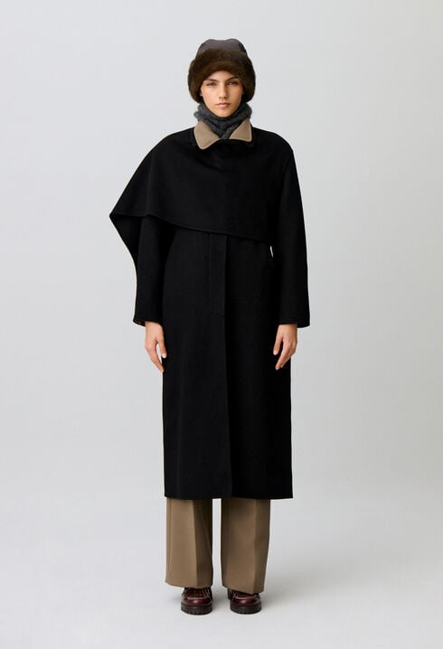 Long draped coat
